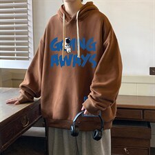 纯棉连帽卫衣男大码运动帽衫宽松薄WY2230-P35加绒款-P40，男装卫衣，电商A040