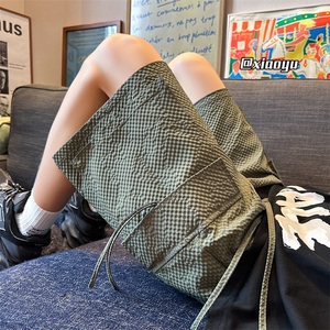 泡泡速干短裤男士夏季薄款潮牌痞帅炸街五分裤青少年休闲运动中裤图片