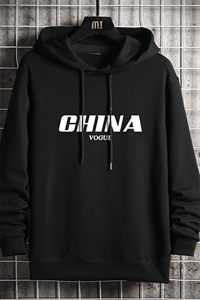 WY2001-P35 加绒款-P40 纯连帽卫衣男大码运动帽衫宽松薄 网格图片