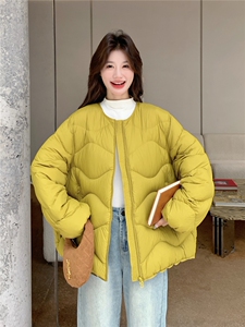 2025年冬季羽绒服短款针织袖90白鸭绒RF2C290-6889#-P385-K548图片