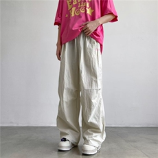 直筒长裤潮时尚潮牌青春流行百搭运动裤宽松型纯色休闲裤夏季，男装休闲裤，星座716-2