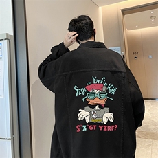 牛仔夹克男大码牛仔外套男茄克NJ77380-P60，男装夹克，电商A040