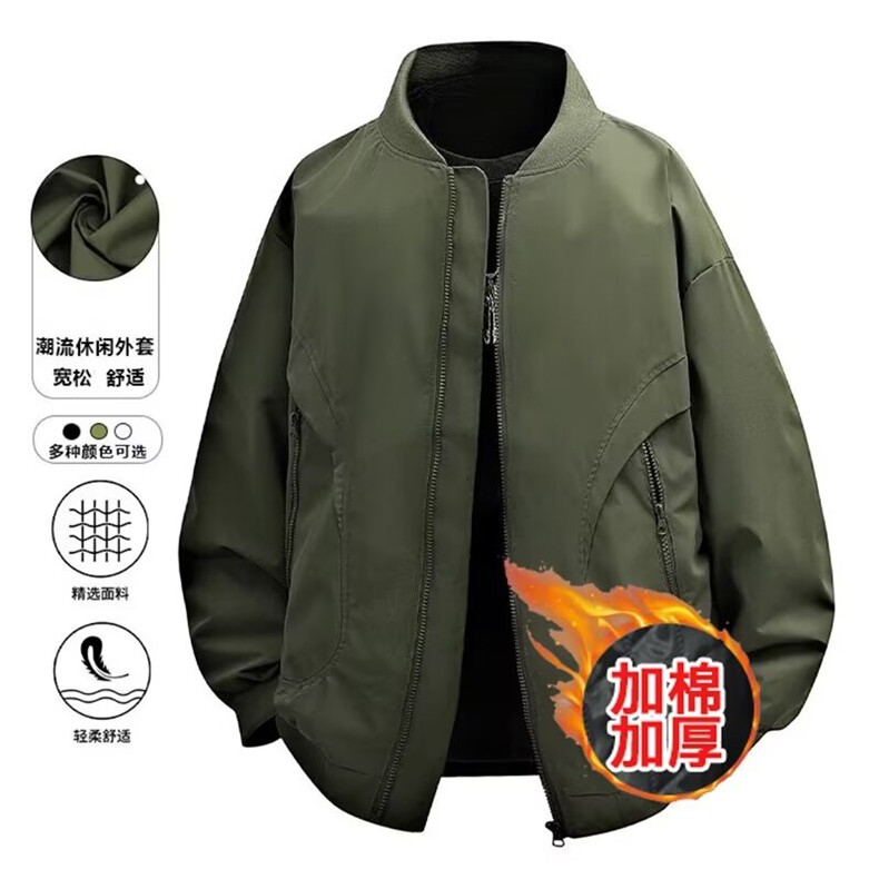 1506/QL6180/P59潮牌飞行服男女同款情侣休闲高街宽松外套冬季,女装短外套,星座1506
