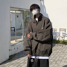 XZ213-19JK33-P88控108港风大码ins潮牌高街半拉链套头冲锋衣，男装夹克，星座213
