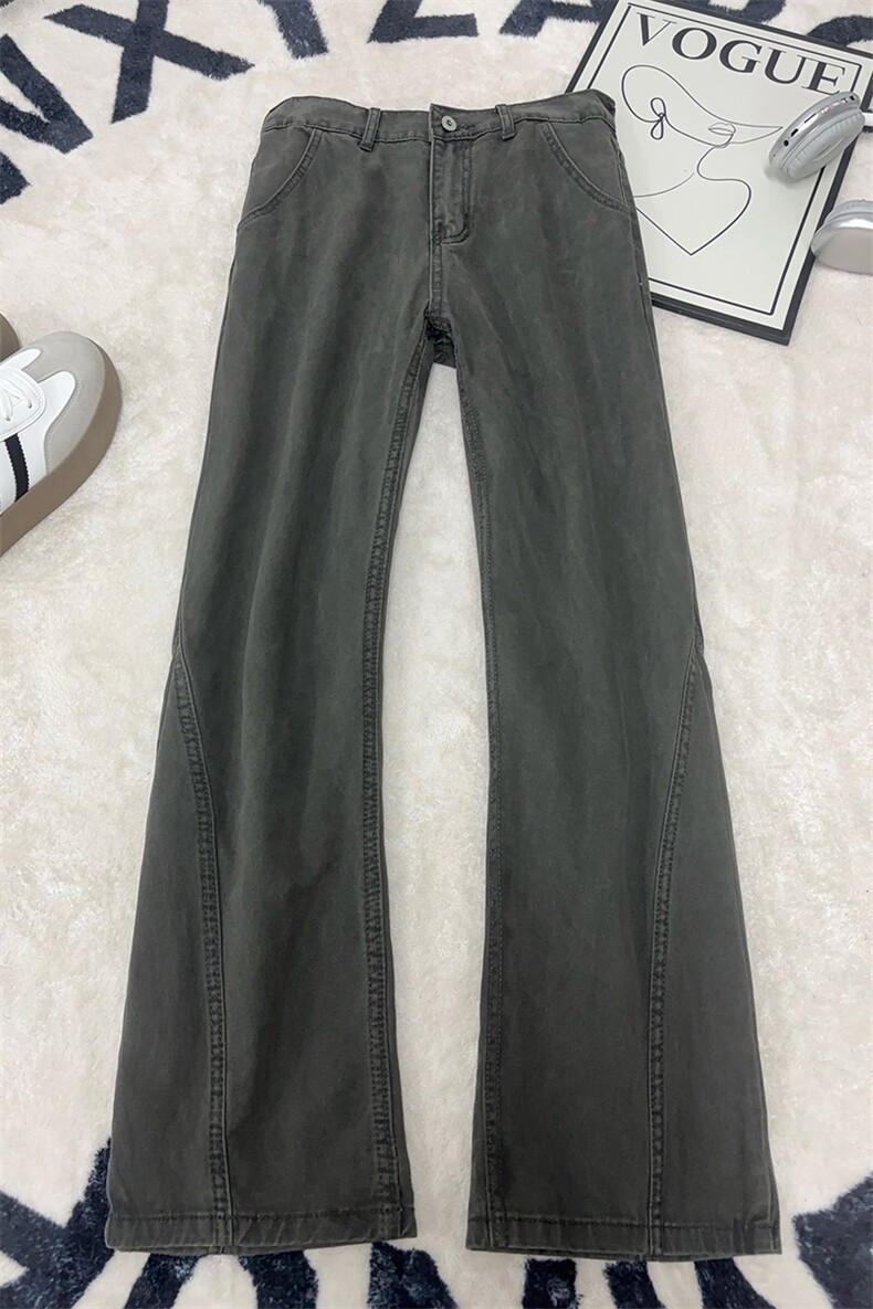 B221美式ins高街暗黑纯色拼接休闲洗褪牛仔裤LK25612-特P50控88,男装牛仔裤,电商B221