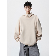 8XL-M美式重磅连帽卫衣大码结构设计拼接上衣秋季外套WY9106特P50，女装短外套，电商B238