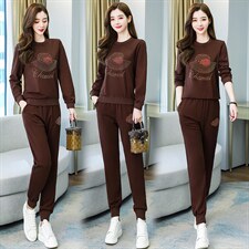 减龄时髦套装女2024年新款休闲气质女装秋款哈伦裤时尚两件套洋气，女装套装/套裙，妙形