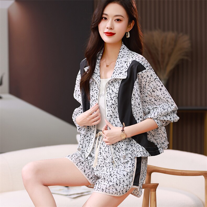 2023夏装新款时尚休闲防晒衣套装，女装防晒衣，梦芯尔