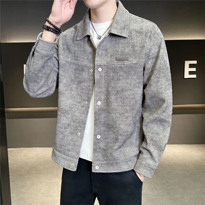 高级感外套男装品质夹克订制针织扎染面料C317-J6620-P135图片