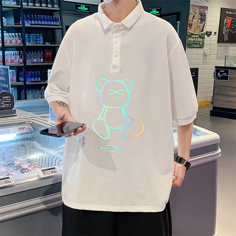 PL57139-P35翻领短袖polo衫男大码胖子半袖t恤男有领保罗衫模特,男装Polo衫,电商A040