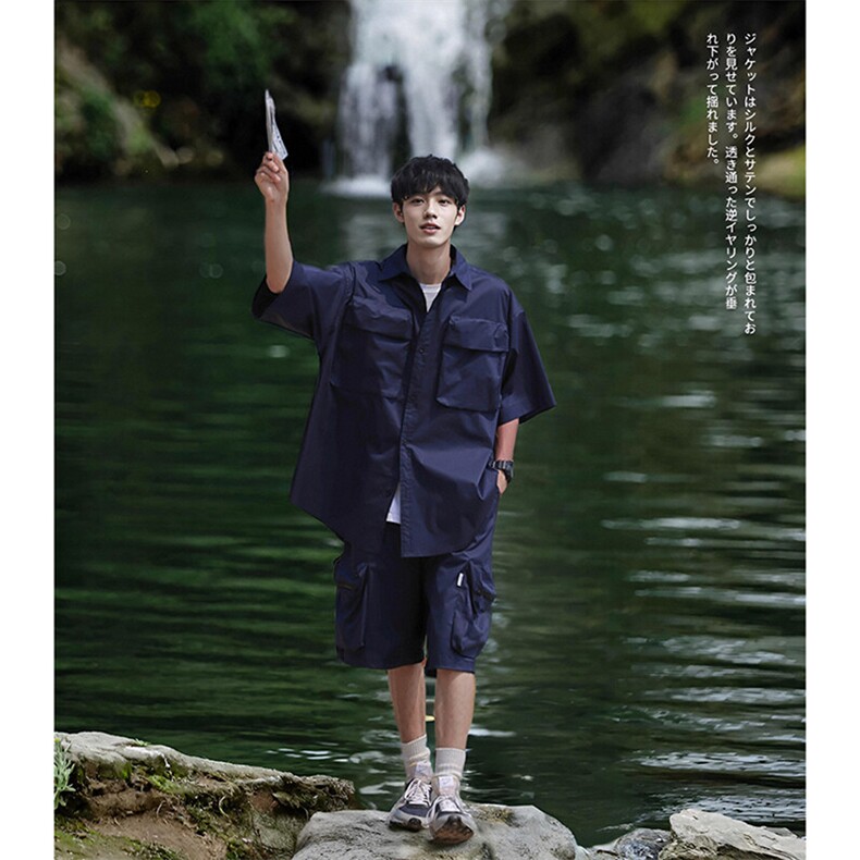 户外机能风套装短衬衫-2303Y-P75短裤-2303K-P751套2303-P150,男装牛仔裤,星座112A