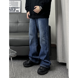 B221 美式ins高街暗黑光版修身微喇牛仔裤 LK23137-P55 控78图片