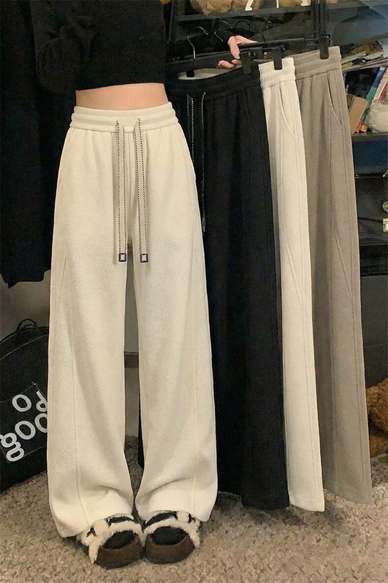 春季卫裤美式肌理感解构休闲裤直筒阔腿裤男女C62192-TP4079,男装休闲裤,电商A102