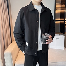 轻熟风~夹克上衣外套翻领简约款JK8467-P90，男装夹克，星座1012-1