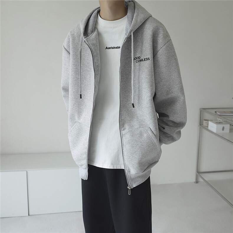 华棉刺绣开衫卫衣秋冬男外套夹克GW008-P60控78,男装夹克,星座216(原A116)