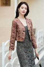 婵米儿2023披肩女短款外套春秋季新款西装配旗袍百搭开衫，女装短外套，婵米儿