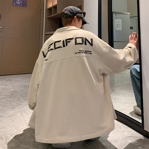 高级感发泡印花夹克男麂皮绒棒球服休闲冲锋衣外套6007-P60-控108图片
