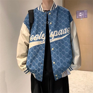 棒球服外套男女秋季潮流情侣夹克港风潮牌宽松休闲上衣JK1832-P48图片
