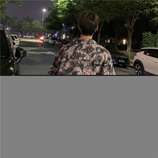 2026夏季新款男垂感卡通印花短袖情侣冰丝衬衫B299-X5513-P35限49，男装T恤，电商A061-1