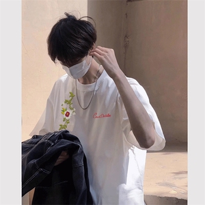 可设48小时发货 支持抖音得物来样二开230克重磅美式短袖t恤MT417图片