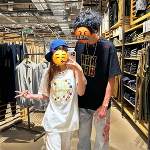 万针全刺绣工艺抖音得物高品质260克重磅纯棉双纱美式高街短袖T恤图片