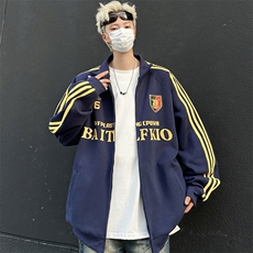 美式高街设计感小众翻领夹克男复古宽松潮流休闲外套JK855-P50，男装夹克，星座308B-2