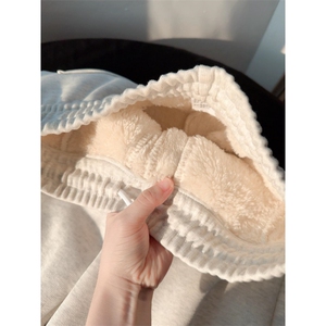 AA1707 P60东北零下40度裤子男保暖加绒羊羔绒卫裤图片