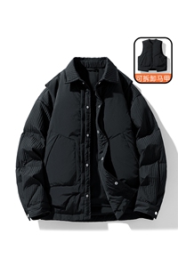 新标90白鸭绒两件装羽绒服（羽绒外套一件羽绒马甲）外潮新款图片