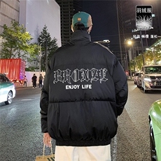 ?新款冬季美式百搭翻领潮流加厚羽绒服外套YR219P195控258，男装羽绒服，电商A247