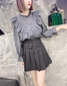 春季韩版衬衫图片