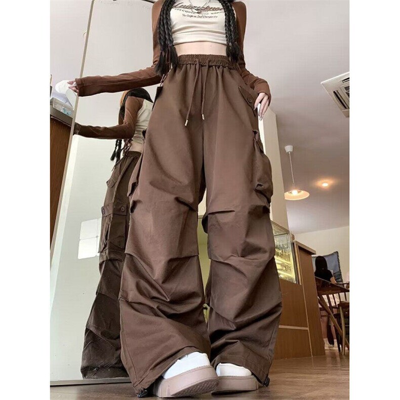 伞兵哈伦工装冲锋裤男女户外登山运动大口袋休闲直筒裤子KA624，男装休闲裤，星座1116A-1（原606A）