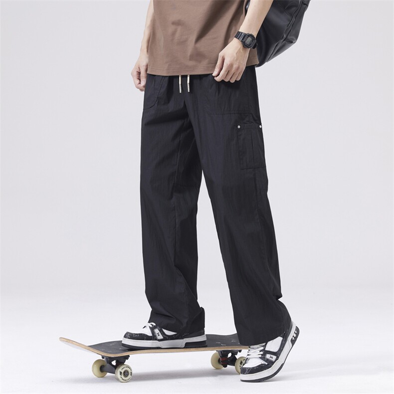 2025春夏装新款休闲阔腿裤男慵懒直筒宽松垂感长裤DY5015-P67,男装休闲裤,电商A178-1