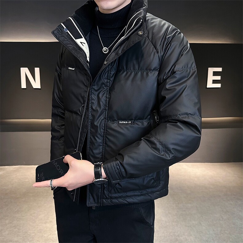 店主风时尚立领短款羽绒服男冬季保暖外套B328-2262-P165，男装羽绒服，电商B328