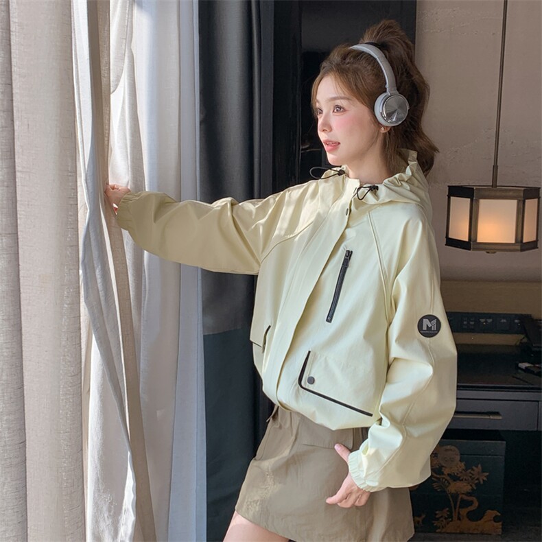 档口现货2026春秋新款女装学生休闲风衣短外套387-p135-k198,女装短外套,2C266