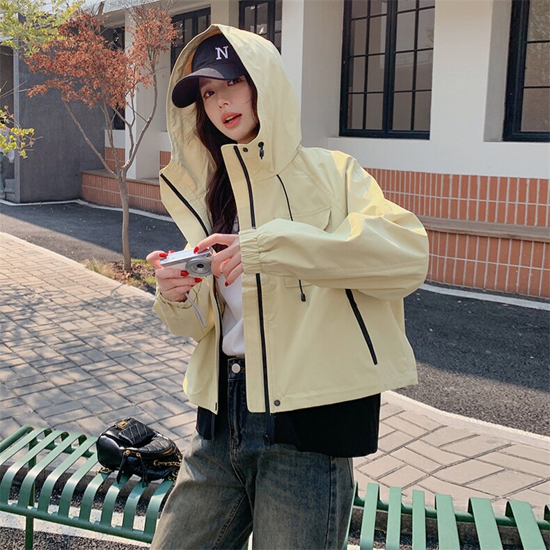 长袖原创设计宽松型短款2025年春季,女装短外套,韩蔻秀