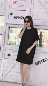 中长款连衣裙欧美时尚韩版小清新.，女装连衣裙，时尚靓姿