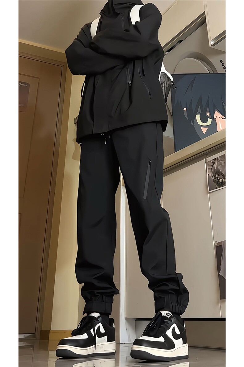魔术贴束脚冲锋裤男款防风防水登山户外机能运动裤KZ018P50,女装休闲裤,电商B312