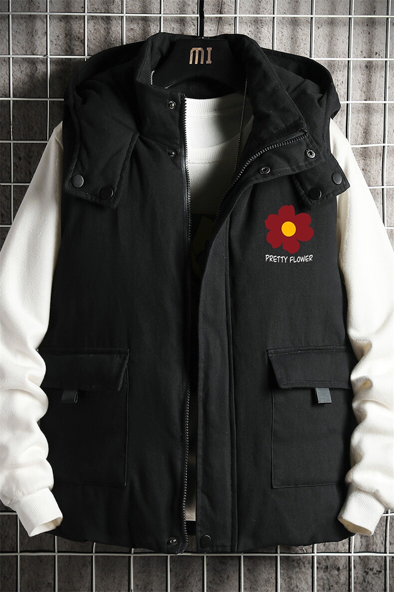 棉马甲男士大码加厚棉背心男坎肩男网格MJ47257-P80,男装背心/马甲,电商A040A