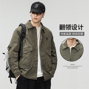 2025新款户外防水夹克新款上衣工装休闲外套男女同款男款61005-83,户外徒步探险服装搭配图片