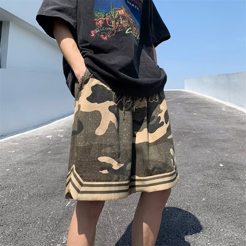 时尚潮牌夏季五分裤男潮潮流青春流行运动裤宽松型休闲裤ins,男装休闲裤,星座716-3