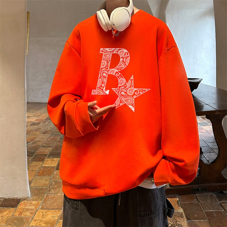 控38简约帅气百搭长袖t恤男大码卫衣T4328-P25加绒款-P35,男装卫衣,电商A040