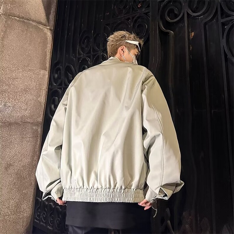 美式宽松潮牌夹克外套男纽扣设计款高街百搭上衣1001-1-PW004-P70,男装夹克,星座1001-1