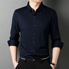 J580钱塘2021-1秋季新款男士高端轻奢羊毛长袖衬衣大货主推P100，男装衬衫，钱塘207-1