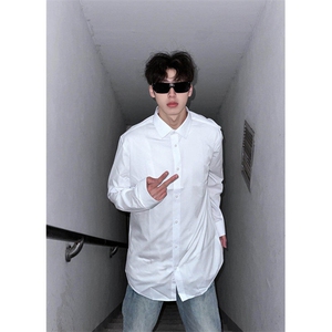 SC013LL-特P27 dk制服衬衫男学院风情侣装纯色衬衣图片