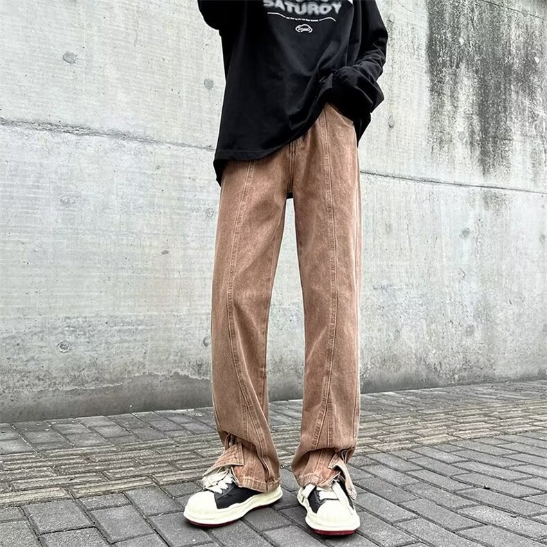 牛仔裤男秋季潮大码休闲裤子高街N1554P48,男装牛仔裤,星座1116-2