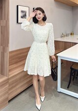 珍珠腰带喇叭裙，其它，迪蔓君翔