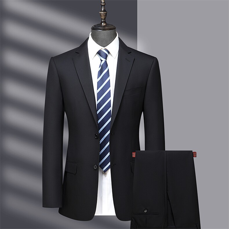男士2023年秋季西服礼服西装修身商务休闲男装西装套装图片