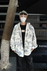 美式高鲨鱼拉链刺绣卫衣男女同款情侣春秋薄款hiphop原创连，男装卫衣，星座505-2（原电商A260-1)