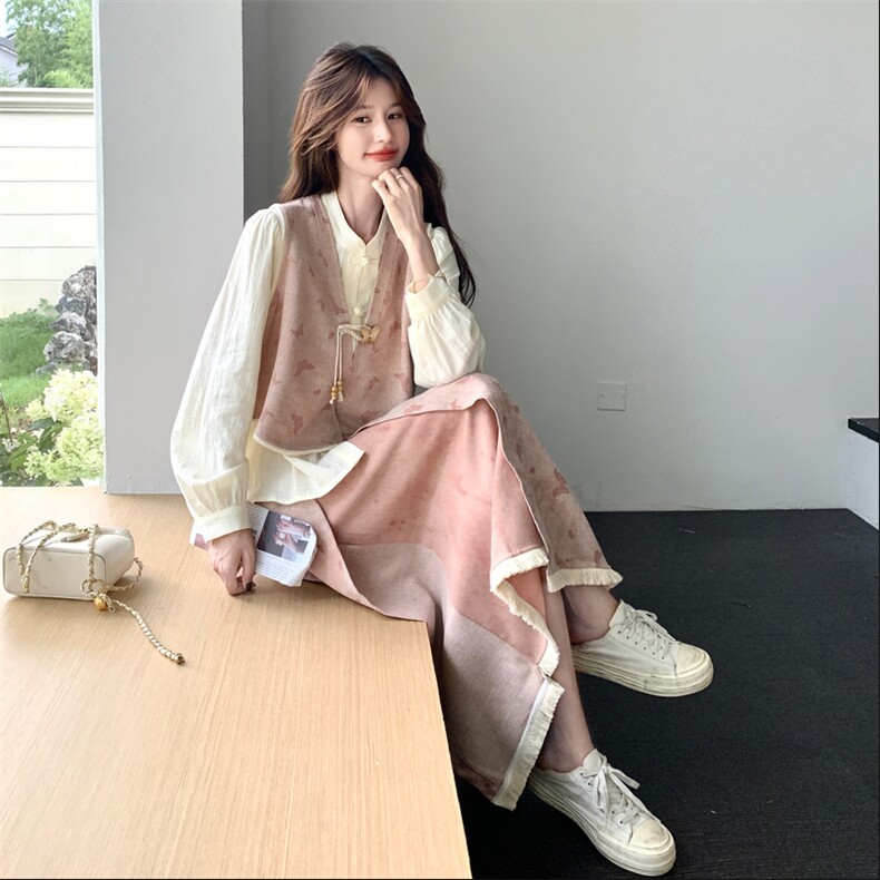 2026春款现货2C068-3580P205K328（蝴蝶提花风三件套）,女装套装/套裙,2C068