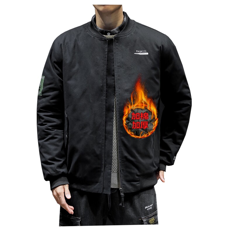 2019冬季新款棒球服棉衣男飞行员加棉夹克钱塘6025-j9011-p100,男装棉衣,星座311A